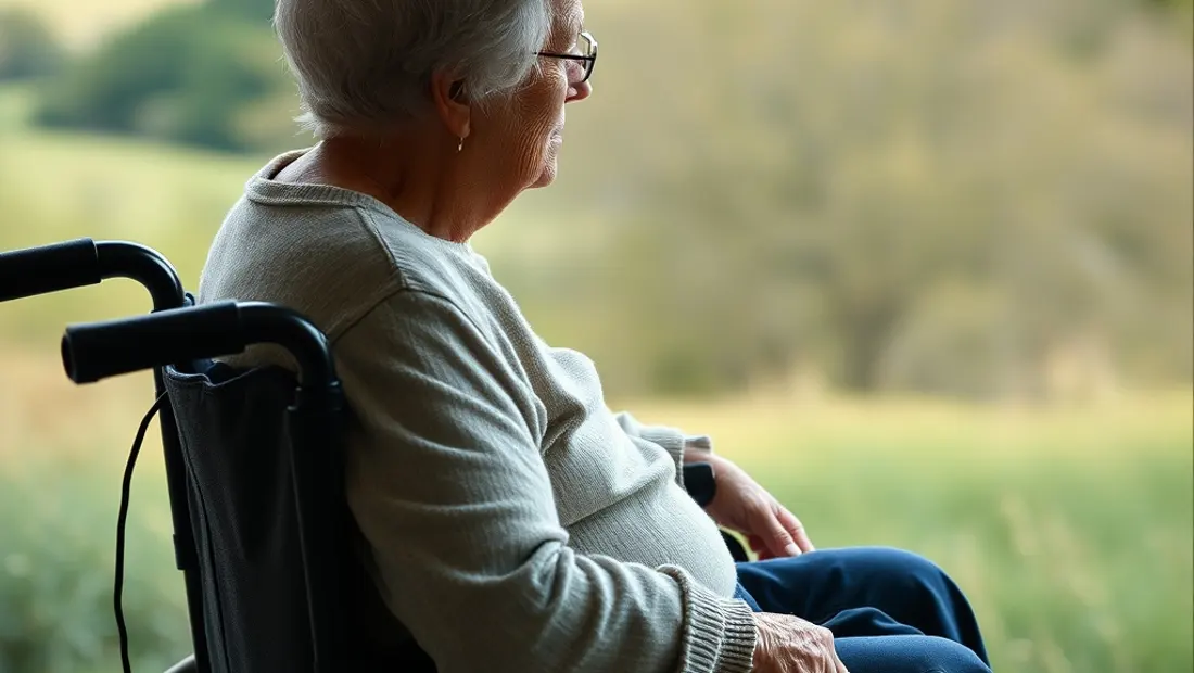 Personne âgée dans un fauteuil roulant
