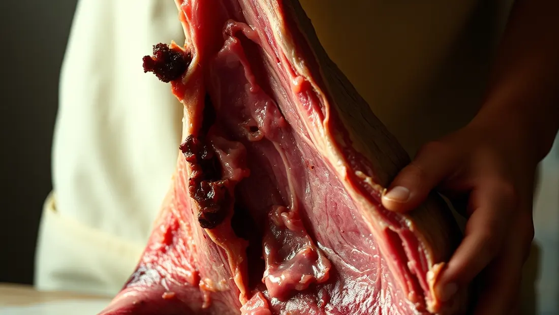 Un foie humain avec des lésions