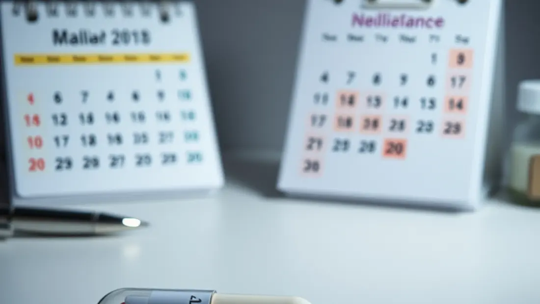 Médicament et calendrier médical.