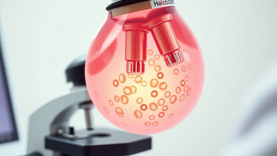 Microscope pour examiner les cellules prélevées par cytoponction