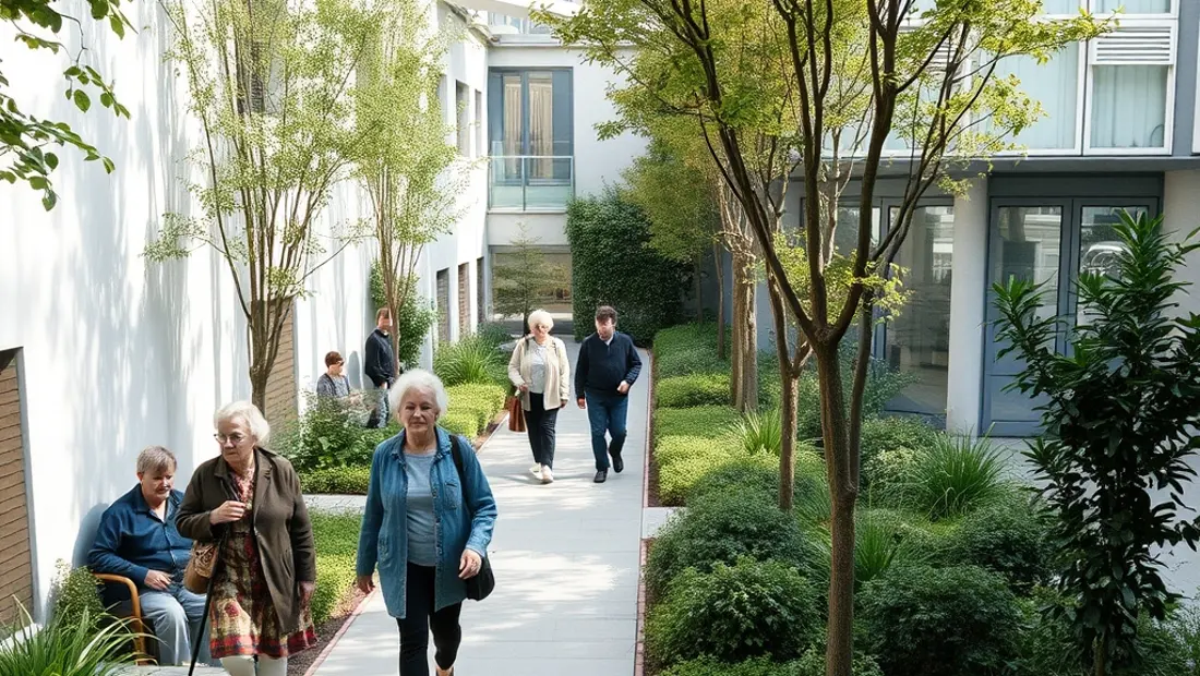 Vue d'ensemble d'un établissement pour personnes âgées