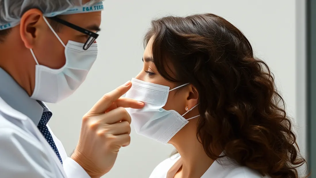 Un médecin expliquant les résultats d'un test d'allergie
