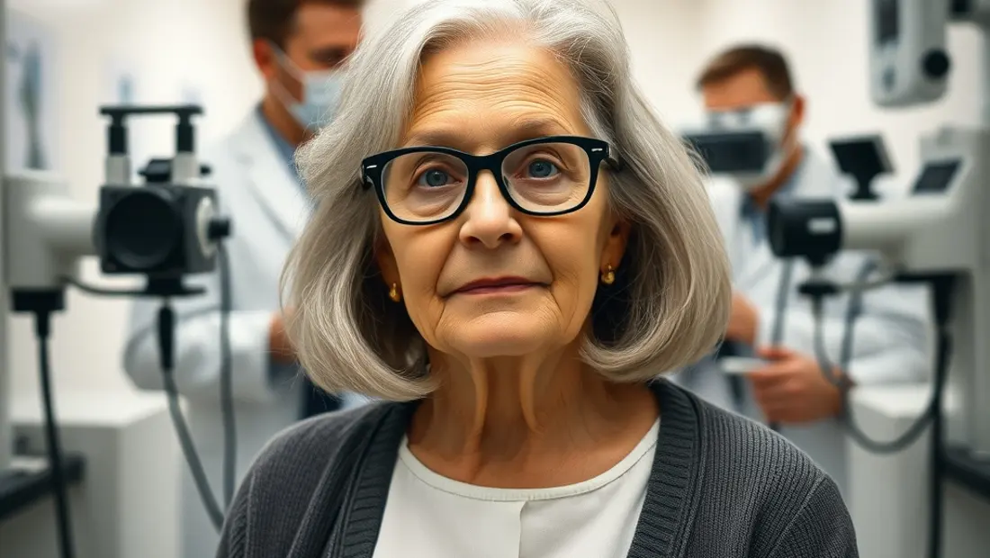 Femme âgée en consultation médicale