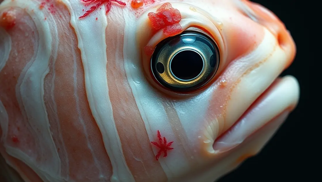 Réaction allergique à un poisson cru