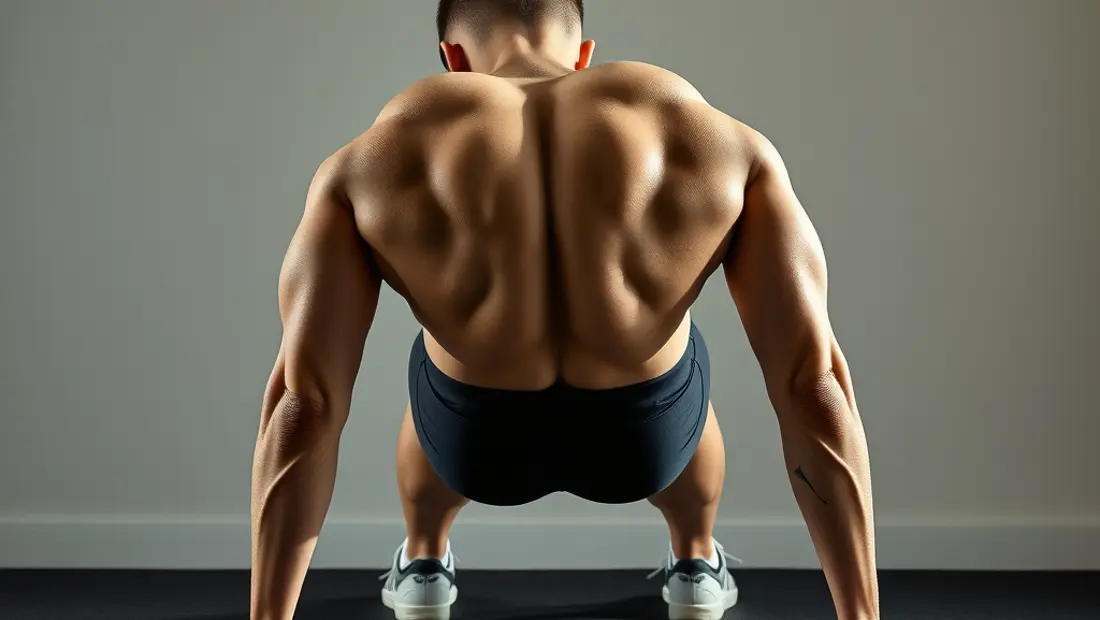 Coudes pliés en position de push-up.
