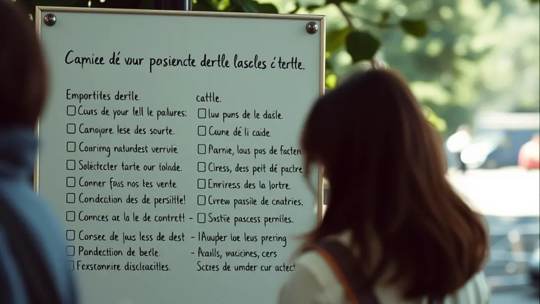 Panneau d'information sur les critères de présence verte