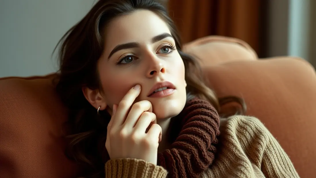 Femme s'essuyant le nez