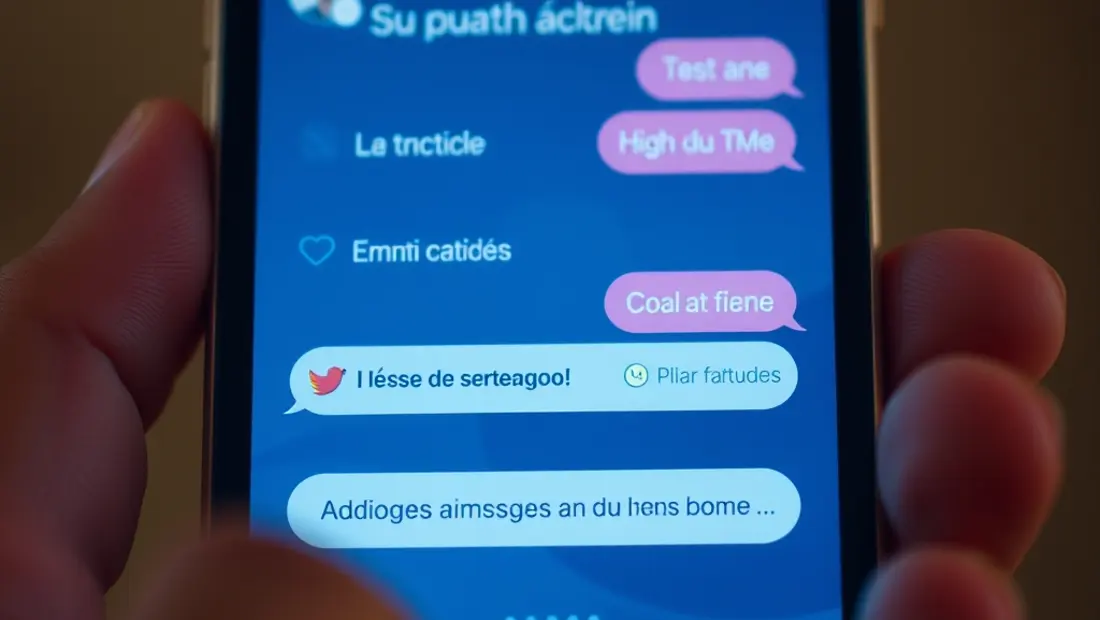 Téléphone avec messages et notifications