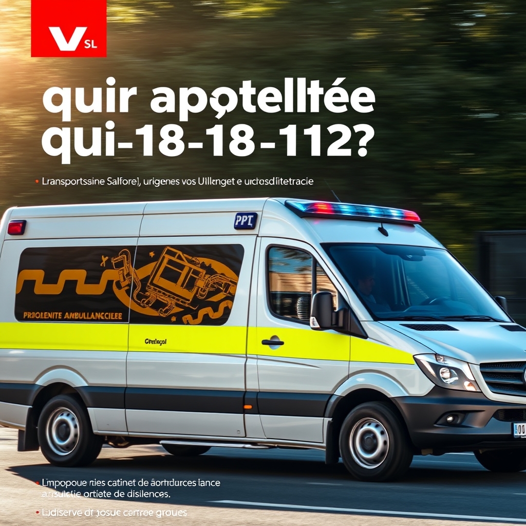 Transport sanitaire urgence : qui appeler en 2024 ?